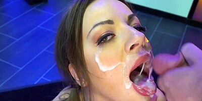 Ukrainian whore takes dicks in all holes