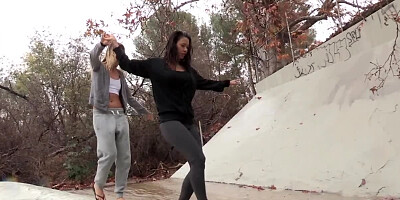 When teen needs to make it, another female is ready to get it on