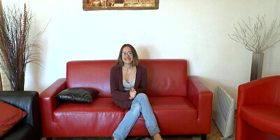 1st time ass fucking audition sofa of a pretty french teenager creamed