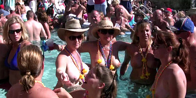 Swinger Nudist Pool Party For Fantasy Fest Dantes