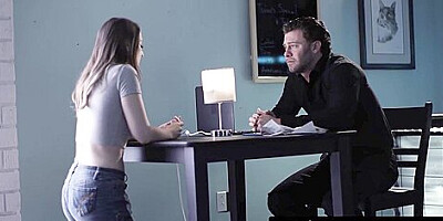Laney Grey - Fucks Her Stepsisters Boss To Save Her Job & Convinces Amateur Bdsm Pics Him To Take Her Back