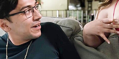 Big Cock Stepbro Fucks His Horny Big Tits Teen 18+ Stepsister - Leana Lovings