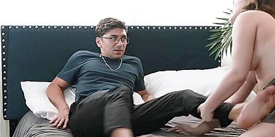 Big Cock Stepbro Fucks His Horny Big Tits Teen 18+ Stepsister - Leana Lovings