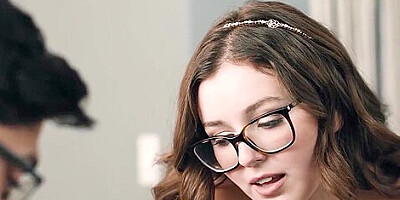 Big Cock Stepbro Fucks His Horny Big Tits Teen 18+ Stepsister - Leana Lovings