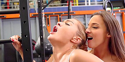 Amirah Adara, Cherry Kiss And Angelika Grays - Lesbians Eating Ass & Box At The Gym