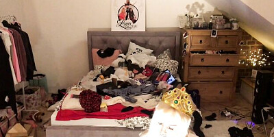 Divine sweetie's lingerie try on porn