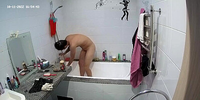 Elisha & Karel suck and hard fuck in shower, Oct11/22 - Voyeur-House