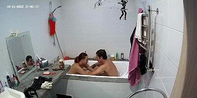 Elisha & Karel suck and hard fuck in shower, Oct11/22 - Voyeur-House