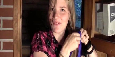 Evelina Does Unfathomable Anal In The Sauna