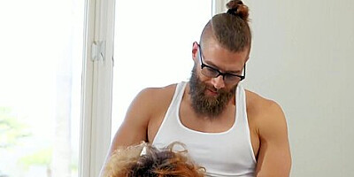 Demi Sutra And Xander Corvus - Insatiable Ebony With Fake Boobs Shagged On The Couch