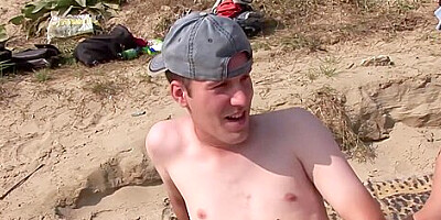 Busty Milf With Natural Tits Fucks On The Beach