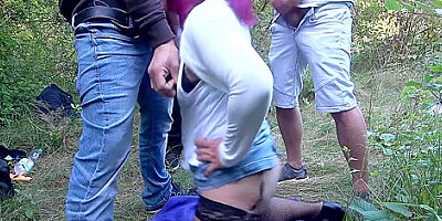 Strangers Dump Their Loads In My Puss At The Cruising Area