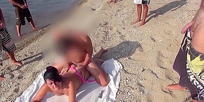Spontaneous Free Fuck On The Beach! Everyone Can Fuck! Free