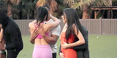 Day Of Debauchery Crazy Outdoor Group Sex - Jasmin Luv, Maddy May And Hailey Rose