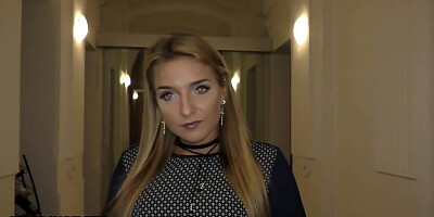 Blonde Babe Looks Like A Bond Girl Comes