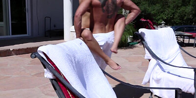 Lily Love & Dillion Harper in Pool Party - Passion-HD Video