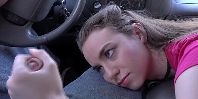 Country life is easier for the girl thanks to sex with stepdad