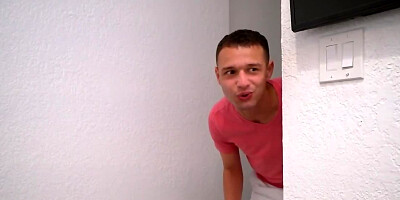 Curvy bimbo MILF catches the stepson sneaking around