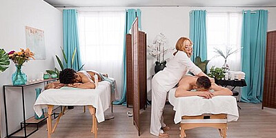 Emma Magnolia, Halle Hayes And Mick Blue - And Interracial Threesome Sex