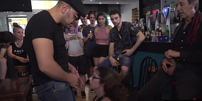 Public Bdsm Whore Whipped And Humiliated In Front Of