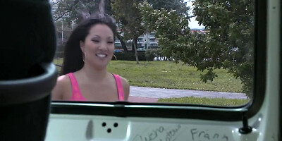 Asa Akira Rides the BangBus!