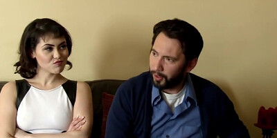 Lucky Bearded Dude Cum With Two Naughty Girls