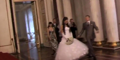 Eva Cats seduces the groom and gives him massive pleasure