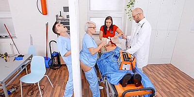 Nurse Gets A Glory Hole Ass Fuck With Angel Wicky And Jordi El Nino Polla