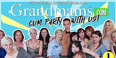 Grand Mams In Ravishing Jade - Old Video