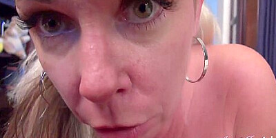 Your Sexy Hairy Milf Stepmom Liz Sucks Your Cock (pov)