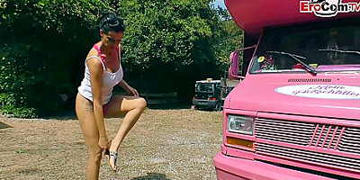 German Milf Pick Up From Old Pervert Man In Public - Teaser Video