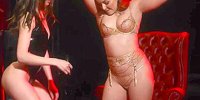 Maya Woulfe And Leana Lovings - Lesbian Babe Dominates Curvy Teen 18+ And Spanks Her