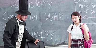 Adria Rae - Cute Babe And Her Perverted Teacher Bang Wildly