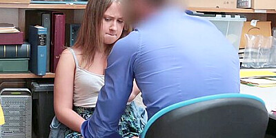 Brooke Bliss - Timid Coed Thief Shagged By A Cop On Cctv