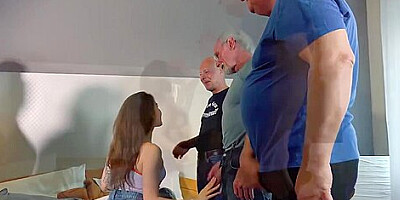 Hot Young Eden Ivy Gets Hardcore Fucked In Gangbang