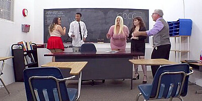Interracial Orgy At The Bbw Detention Center With 3 Hot Plumpers