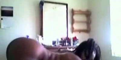 Ebony couple has hot sex