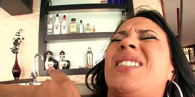 Pornstar opts for real cock and puts dildo aside to get it on