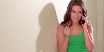 A blonde and a brunette are worshiping a large dick in a threesome