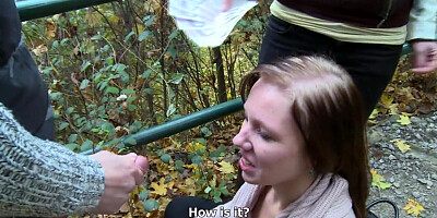 Czech swingers pay amateur couple for sex in the park