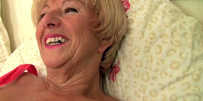 Chubby granny gets old pussy fingered by photographer