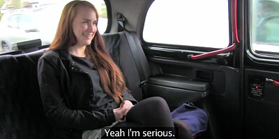 Love Creampie Naughty redhead gets fucked for cash