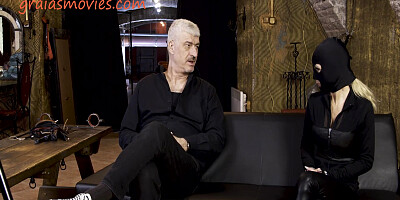 Skinny Milf With Is Caned On Her Butt With Huge Boobs