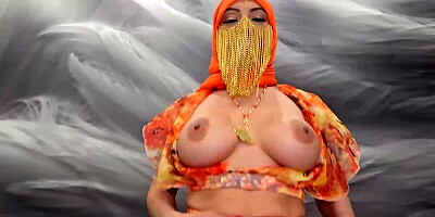 Sasha the Belly Dancer in Hijab garb Hardcore Fuck Session at my House