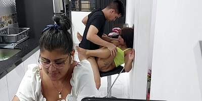 Beautiful Hot Stepsister Gets A Delicious Fuck In The Kitchen!