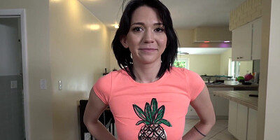 Newbie Takes Her First Cock To Suck - Riley Jean