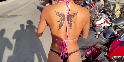 Mih Ninfetinha Mambo Tour 1 At Nude Beach, Public Blowjob Then Fuck 3 Cocks