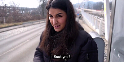 Martin Gun & Stacy Sommers in Creampie Climax After Outdoor Sex - PublicAgent