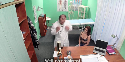 Orally pleasured patient pussyfucked by doctor