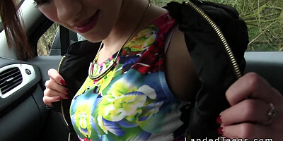 French redhead teen 18+ banged in public